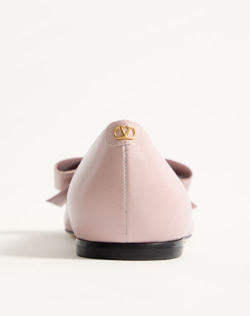 Valentino Garavani - Bowow Kidskin Ballerina - Pink - Woman - Ballerinas